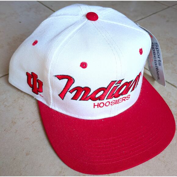 NEW Indiana Hoosiers 90s SCRIPT Sports SPECIALTIES Wool snapback football vtg - Picture 1 of 6